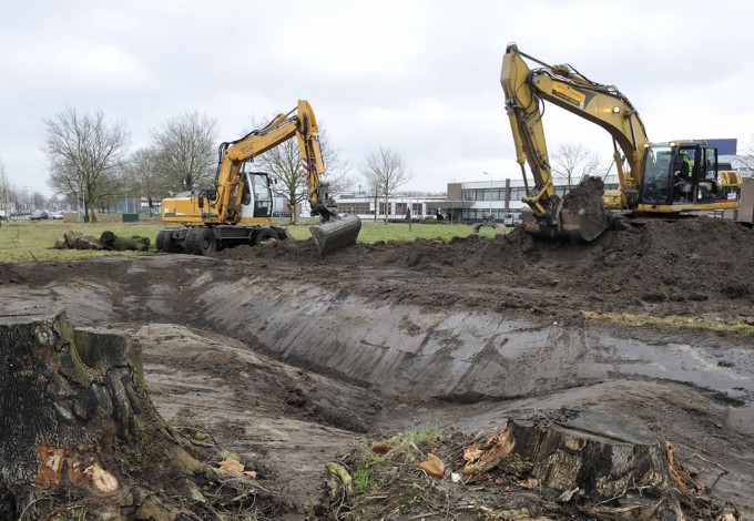 grondwerk bedrijventerrein Isselt Amersfoort